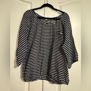 JCrew Women’s Navy Striped Top